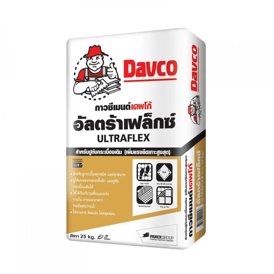 DAVCO Ultraflex กาวซีเมนต์ 25 กก.